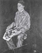 Egon Schiele Portrait of Dr.Franz Martin Haberditzl oil painting on canvas